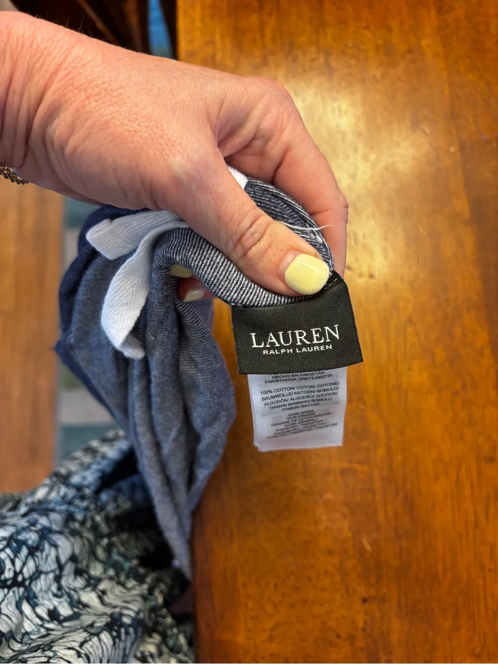 Ralph Lauren washed never
